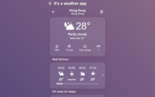 Weather App screenshot